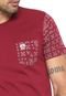 Camiseta Mr Kitsch Com Bolso Vinho - Marca MR. KITSCH