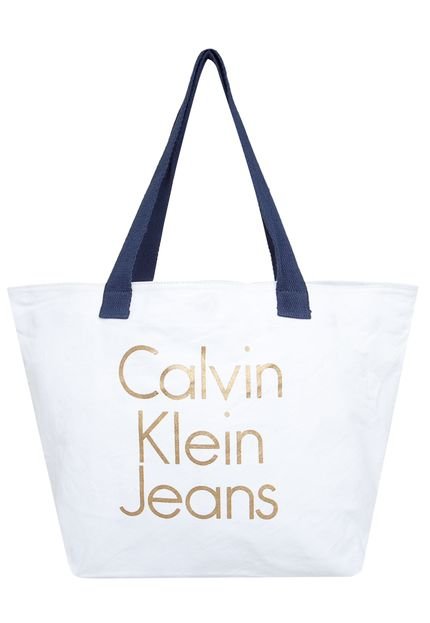 Bolsa Calvin Klein Jeans Alças Branca - Marca Calvin Klein