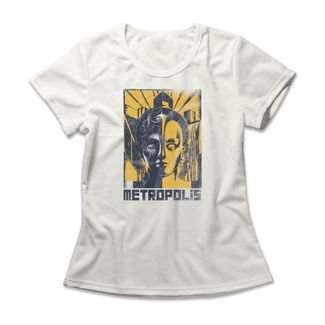 Camiseta Feminina Metropolis - Off White