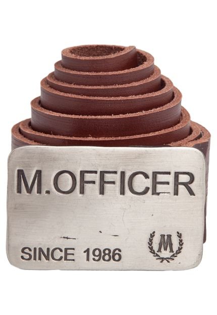 Cinto M. Officer Tramado Marrom - Marca M. Officer
