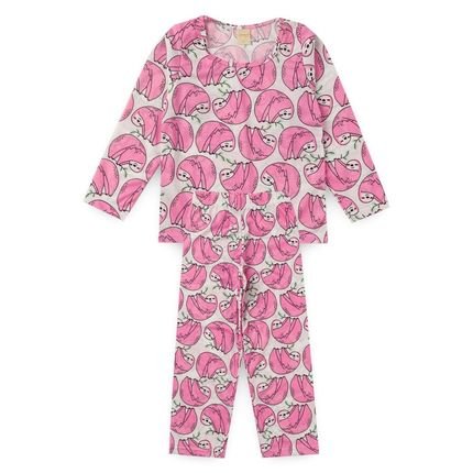 Pijama Molekada Infantil Menina Longo Preguiça - Marca Molekada