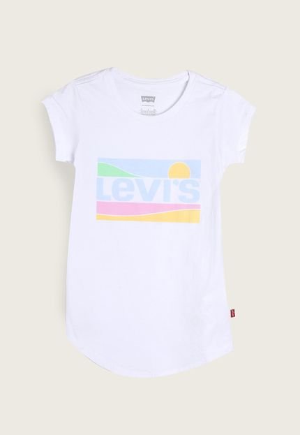 Camiseta Infantil Levis Logo Branca - Marca Levis