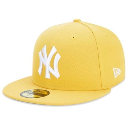 Boné New Era 59fifty New York Yankees Amarelo - Marca New Era