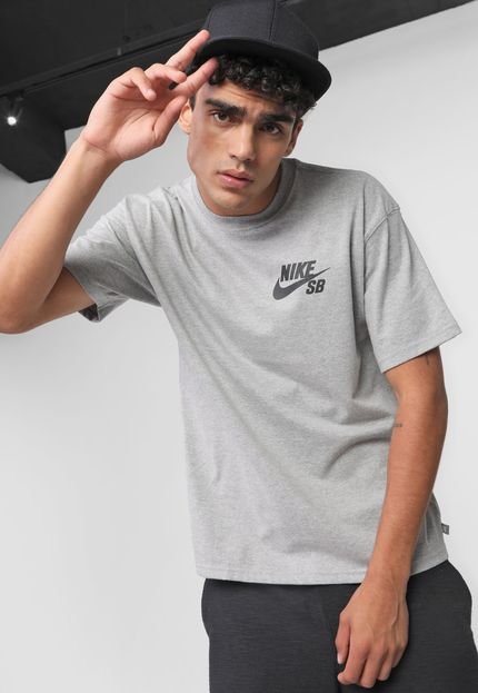 Camiseta Nike SB Nk Logo Cinza - Marca Nike SB