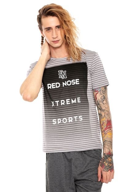 Camiseta Red Nose Xtreme Cinza/Branca - Marca Red Nose