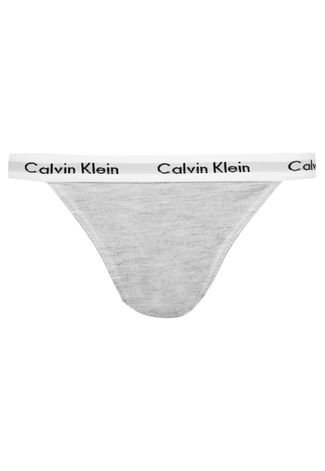 Calcinha Calvin Klein Underwear String Cinza - Compre Agora