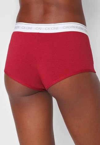 Calcinha Calvin Klein Underwear Boxer Basic Vermelha