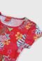 Vestido Tricae Infantil Floral Vermelho - Marca Tricae