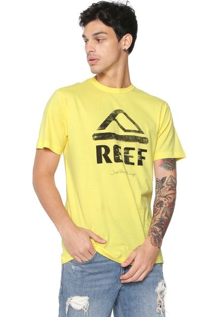 Camiseta Reef Destroyed Amarela - Marca Reef