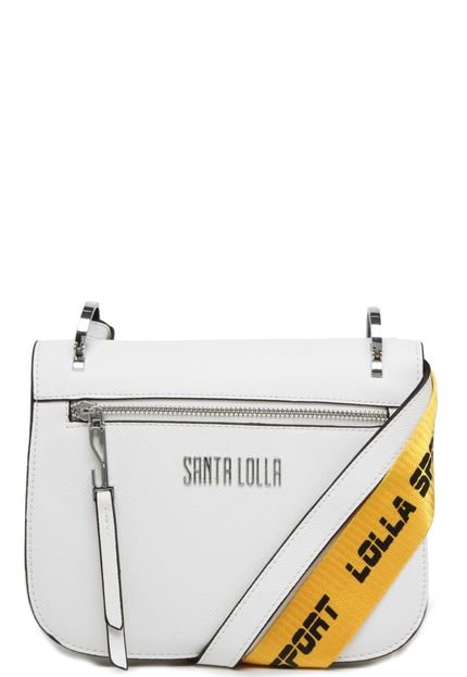 Bolsa Tiracolo Santa Lolla Tag Branca - Marca Santa Lolla