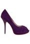 Peep Toe FiveBlu Ameixa Roxo - Marca FiveBlu