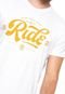 Camiseta Ride Skateboard Manga Curta Estampada Branca - Marca Ride Skateboard
