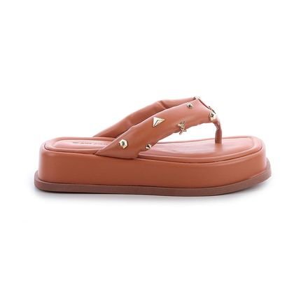 Sandália Flat Damannu Shoes Kauana Ambar Marrom - Marca Damannu Shoes
