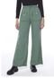 Calça Pantalona de Viscose Feminina Sob Verde Militar - Marca SOB