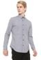 Camisa Calvin Klein Reta Bolso Cinza - Marca Calvin Klein