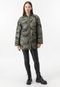 Jaqueta Puffer Only Camuflada Verde - Marca Only
