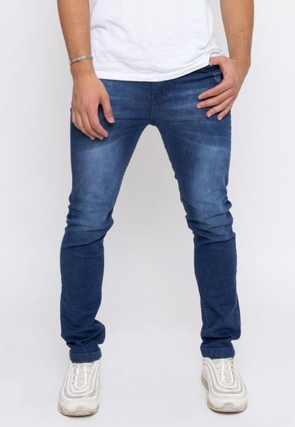 Calça Skinny Masculina em Jeans Azul - Chaim - Marca Unak