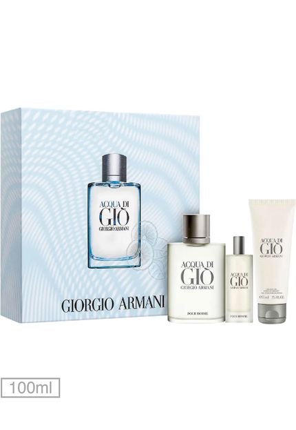 Kit Perfume Acqua Di Giò Giorgio Armani 100ml - Marca Giorgio Armani