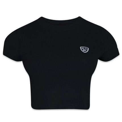 Camiseta New Era Cropped Brooklyn Nets Preto - Marca New Era