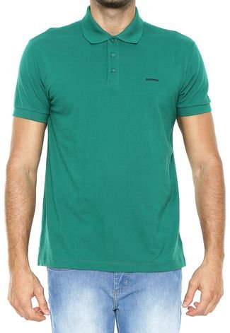 Camisa Polo Sommer Logo Verde