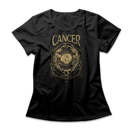 Camiseta Feminina Cancer - Preto - Marca Studio Geek 
