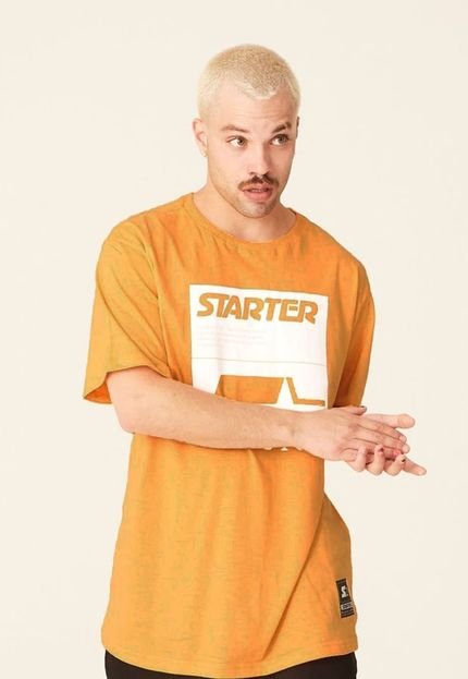 Camiseta Starter Estampada Amarelo Mostarda - Marca STARTER