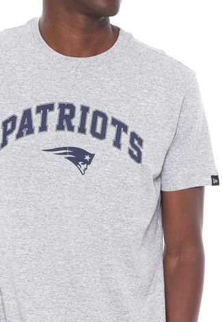 Camiseta New Era England Patriots Cinza