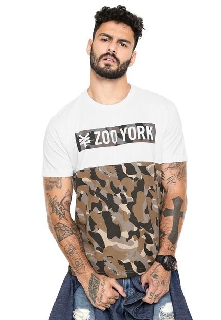 Camiseta Zoo York Camoflage Block Branca - Marca Zoo York