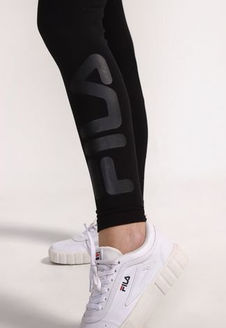 Legging Fila Letter Preta Compre Agora Dafiti Brasil