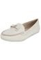 Mocassim Comfortflex Lacinho Off-White - Marca Comfortflex