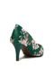 Scarpin Thelure Floral Verde - Marca Thelure