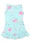 Vestido Carinhoso Menina Floral Azul - Marca Carinhoso