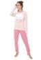 Pijama Mundo do Sono Estampado Rosa - Marca Mundo do Sono