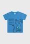 Camiseta Kamylus Infantil Lettering Azul - Marca Kamylus