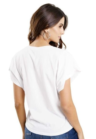 Camiseta escote en v outlet