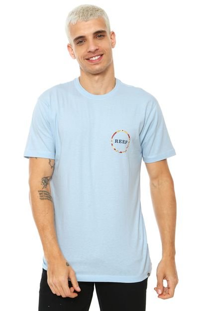 Camiseta Reef Hippie Flower Azul - Marca Reef