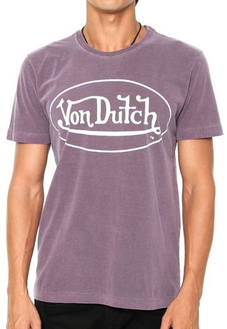 Camiseta Von Dutch  Logo Vinho