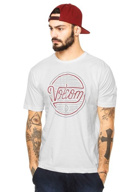 Camiseta Volcom Lock Away Bege - Marca Volcom
