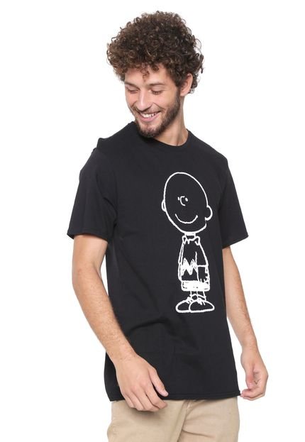 Camiseta Snoopy Charlie Brown Preta - Marca Snoopy