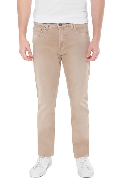 Calça Sarja Calvin Klein Jeans Slim Color Bege - Marca Calvin Klein Jeans