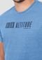 Camiseta Masculina em Malha com Efeito Estonado - Marca Hangar 33