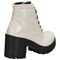 Bota Coturno Lu Fashion Tratorado Branco Verniz - Marca Lu Fashion