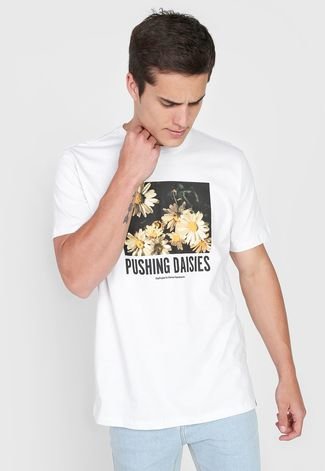 Camiseta Element Pushing Daisies Branca