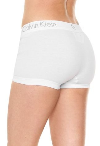 Calcinha Calvin Klein Underwear Boyshort My Calvin Branca