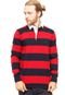 Camisa Polo Tommy Hilfiger Regular Fit Listras Vermelha - Marca Tommy Hilfiger