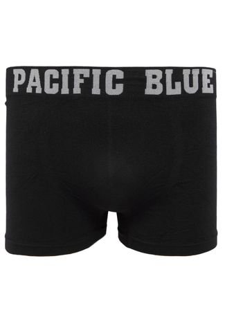Cueca Pacific Blue Boxer Lisa Preta