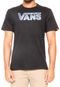 Camiseta Vans Classic Logo Fill Indigo B Preta - Marca Vans