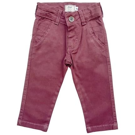 Calça Infantil Look Jeans Sarja Vinho - Marca Look Jeans