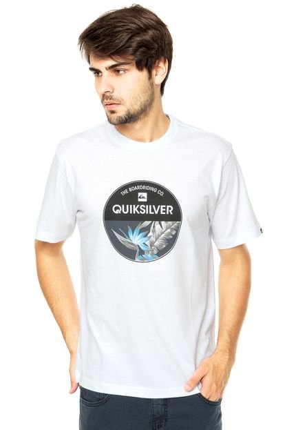 Camiseta Quiksilver Logo Branca - Marca Quiksilver