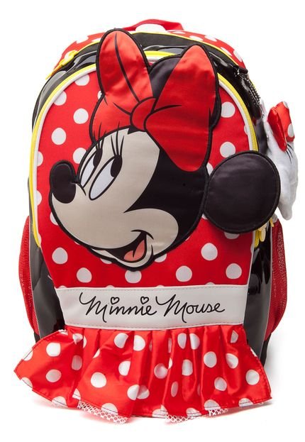 Mochila Sestini Infantil Minnie Mouse Vermelha/Preta - Marca Sestini